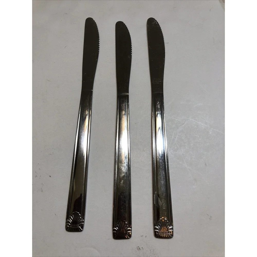 Utica Stainless Steel Flatware Mixed Lot Of 12 Sea Sprite Pattern Silverware